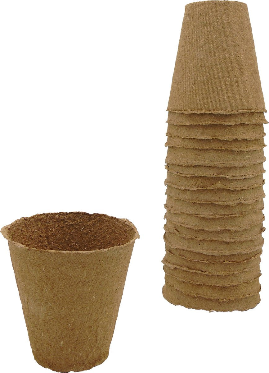 Nature - biopot h8,5 x ø8cm (18 uds.) - macetero para cortar - biodegradable