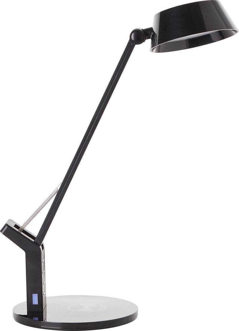 Brilliant kaila - lampada da scrivania - LED integrato 8w - stazione di ricarica wireless - scelta colore 3000-6000k - nero