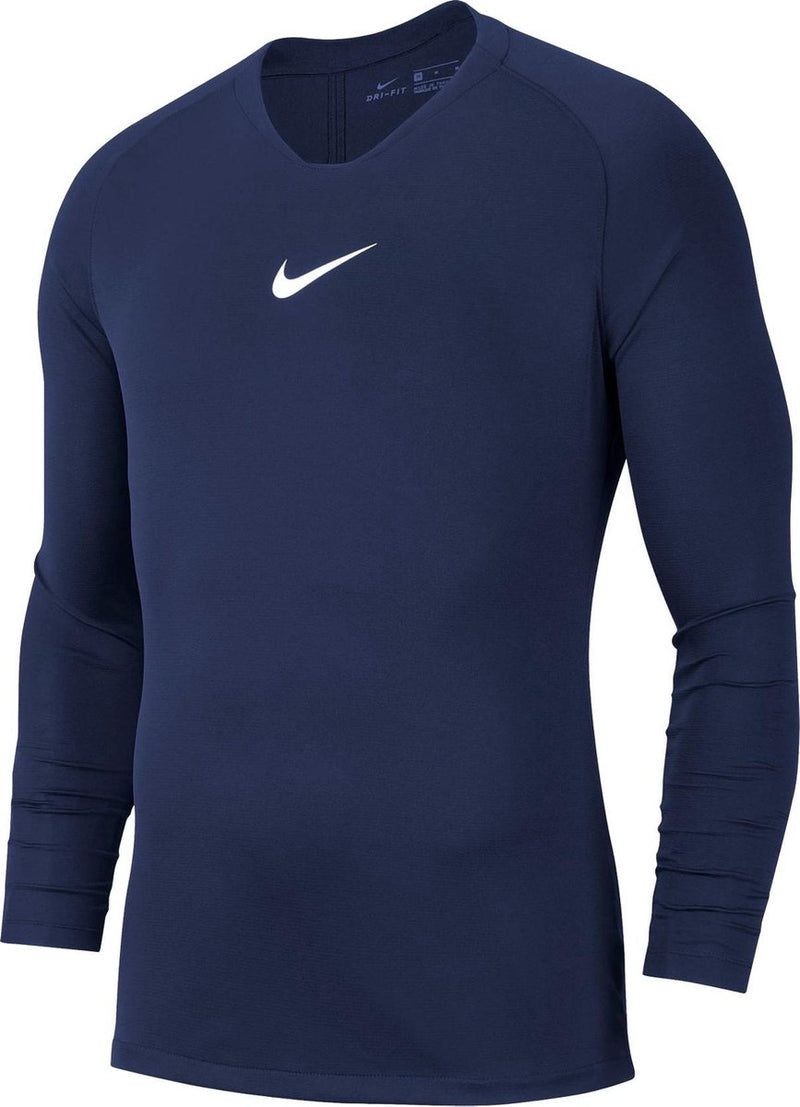 Camiseta térmica de manga larga Nike Park Dry First Layer - talla s - hombres - azul marino blanco