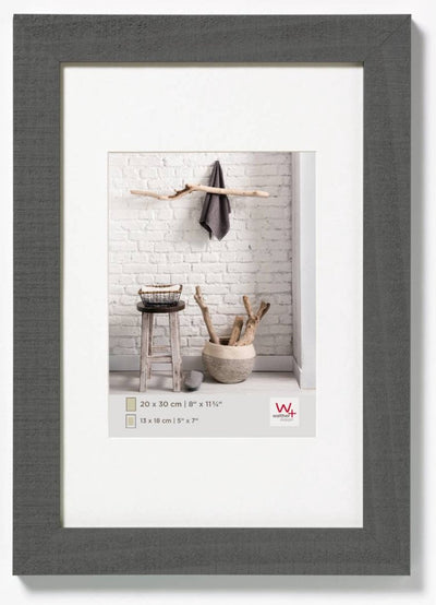 Casa Walther - cornice in legno - misura foto 20x30 cm - grigio