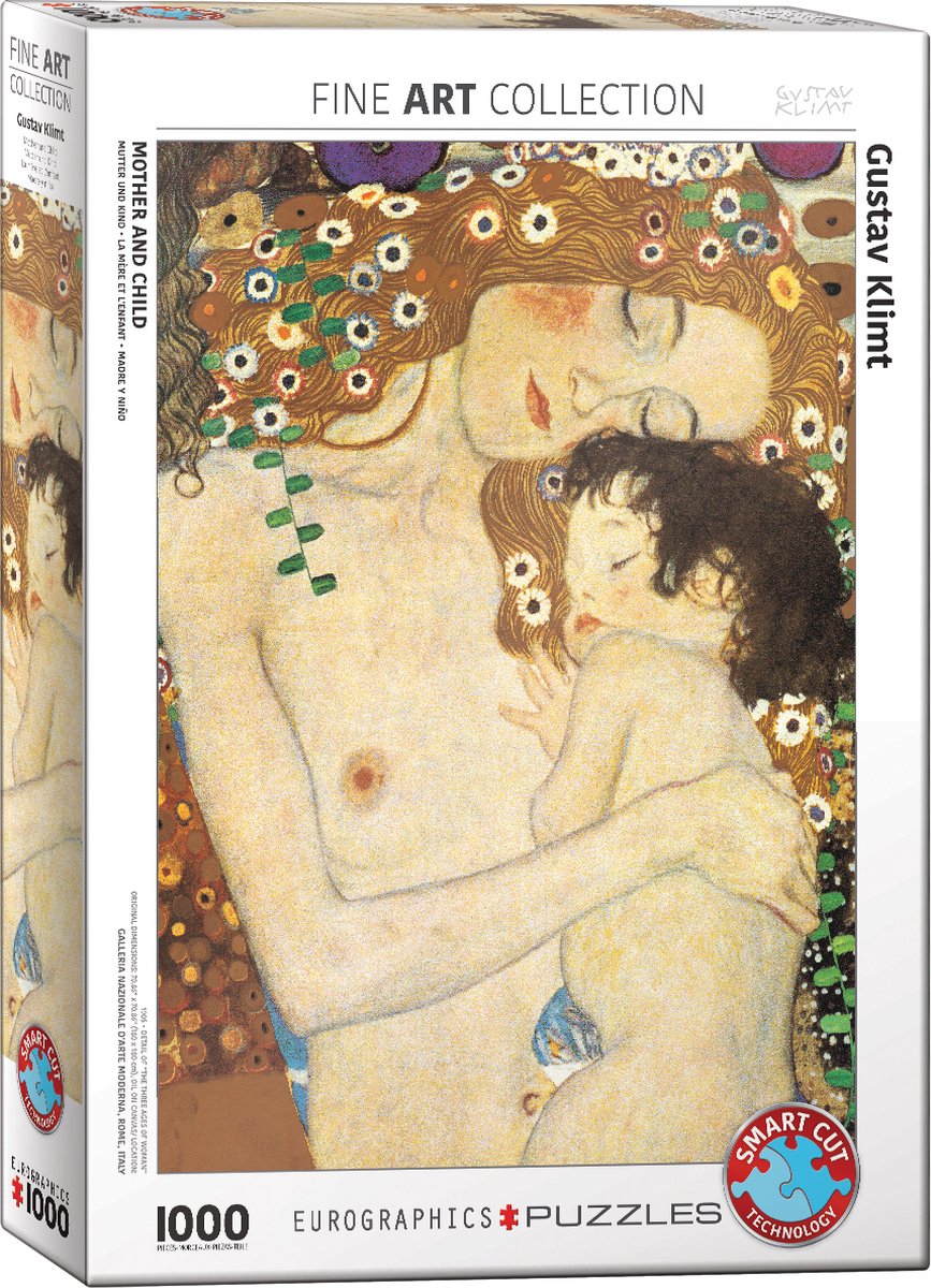 Eurographics - madre e figlio [mutter und child] - gustav Klimt - 1000 pezzi 48×68 cm (l×a) - puzzle d'arte