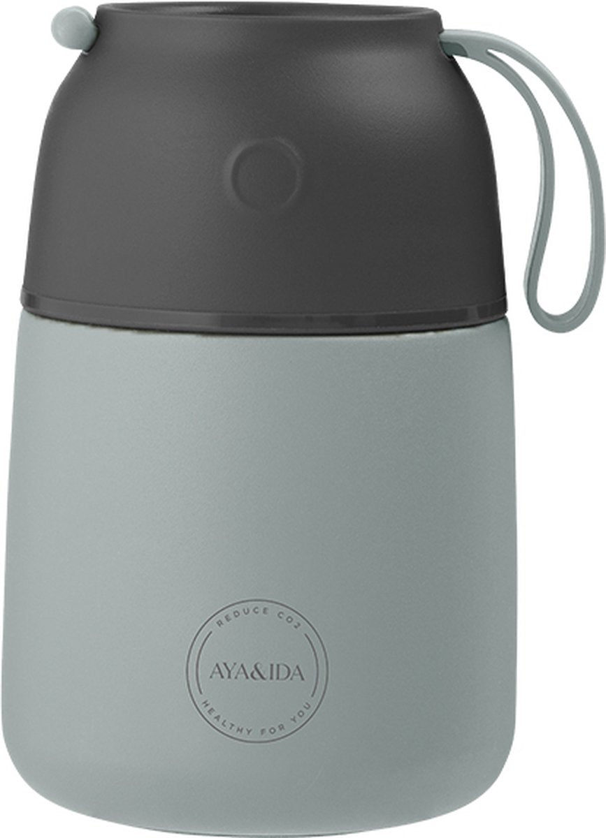 Aya ida - foodie - thermosfles - voedselcontainer - 500ml - mint green