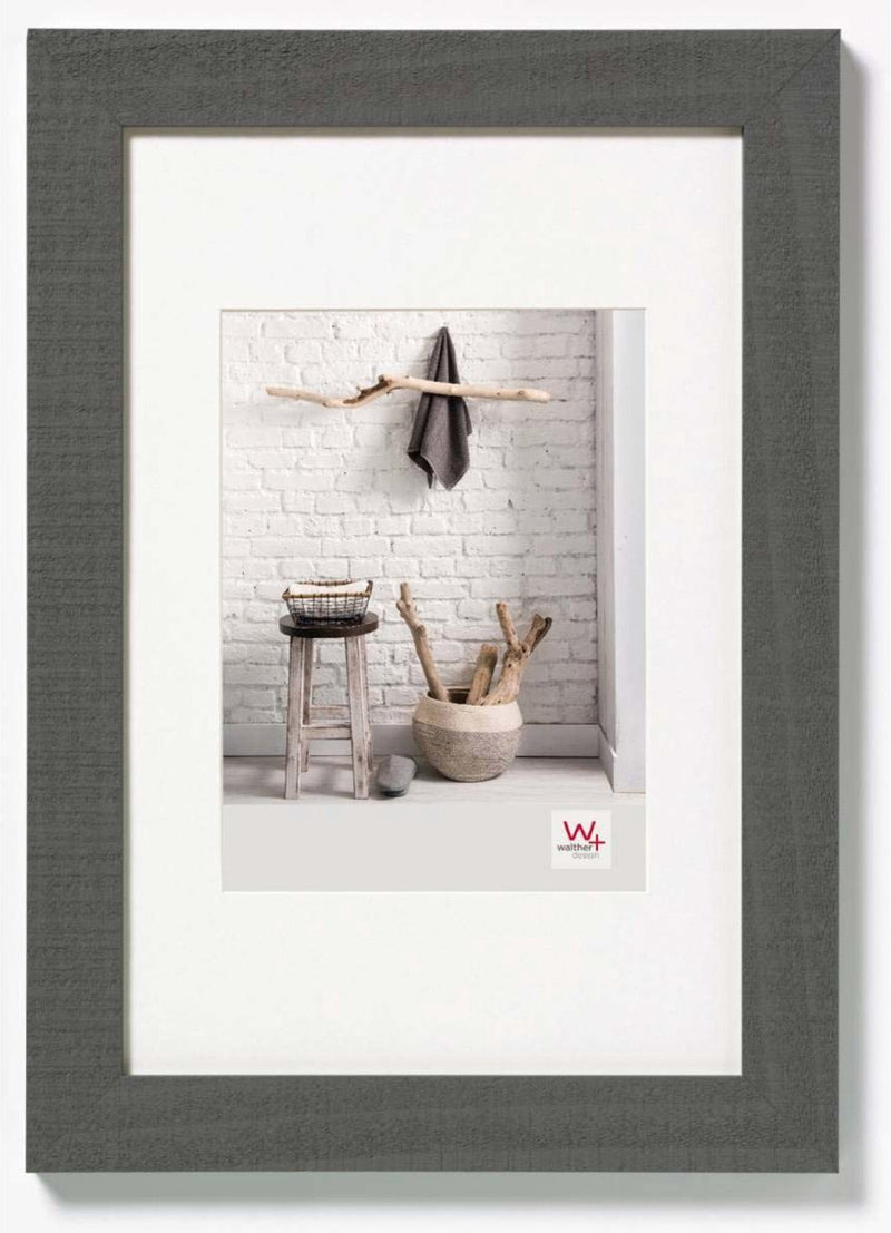 Walther home - marco de madera - tamaño de la foto 30x45 cm - gris
