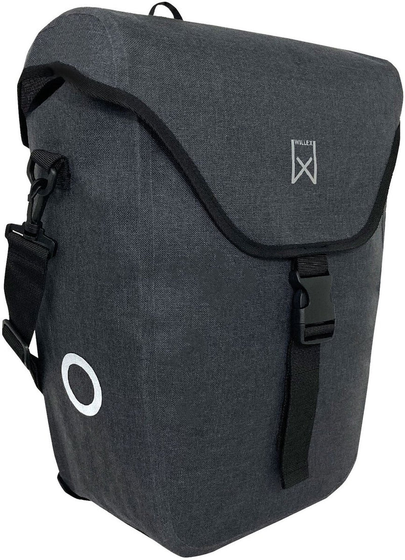 Bolsa para bicicleta individual Willex - 21l - gris - 100% impermeable