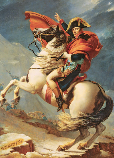 Eurographics - bonaparte cruza los alpes [bonaparte franchissant le grand-saint-bernard] - jacques-louis david - 1000 piezas 68×48cm (w×h) - rompecabezas de bellas artes