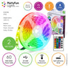 Partyfun luci striscia led usb 2 metri ip65