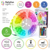 Partyfun lights led strip usb 5 meter ip65
