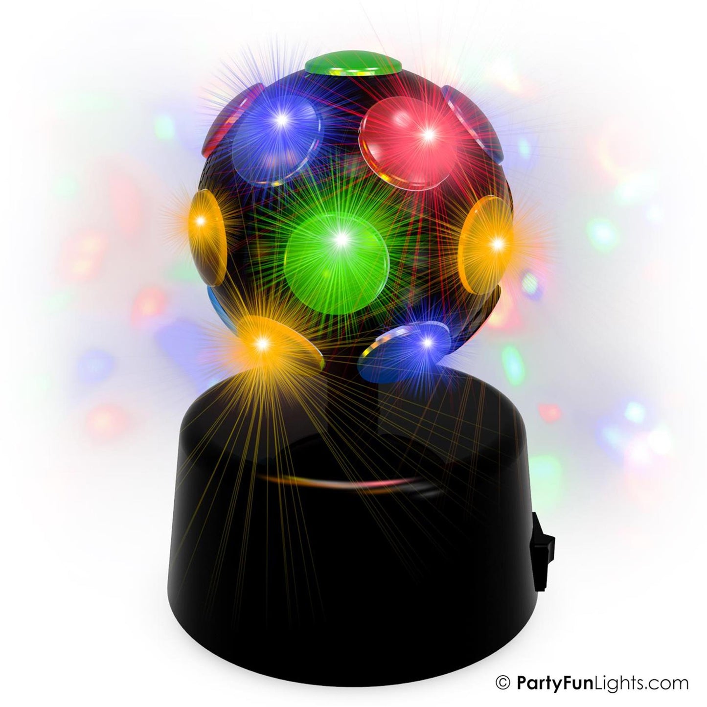 Partyfun lights tafelllamp mini discobal roterend