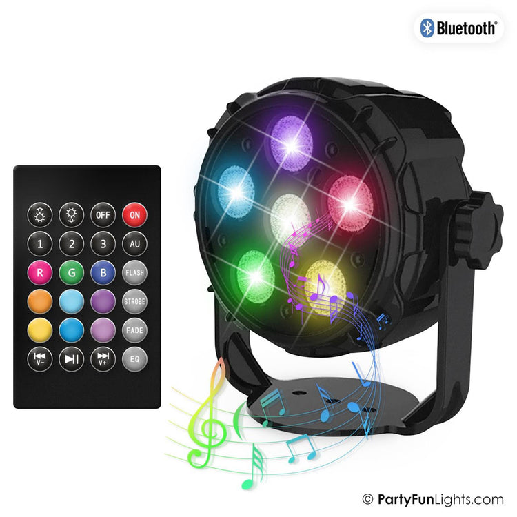 Partyfun enciende el altavoz Bluetooth 6x LED de encendido