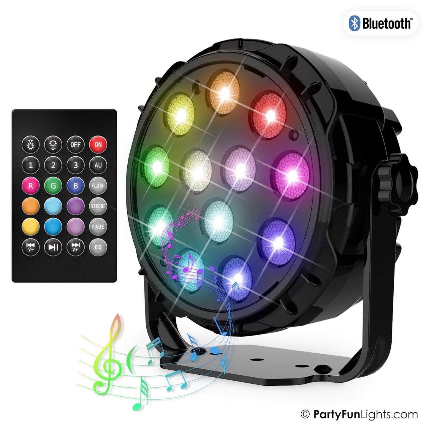 Partyfun illumina l'altoparlante Bluetooth 12 LED di potenza