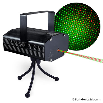 Luces divertidas de fiesta luz láser usb led rojo verde