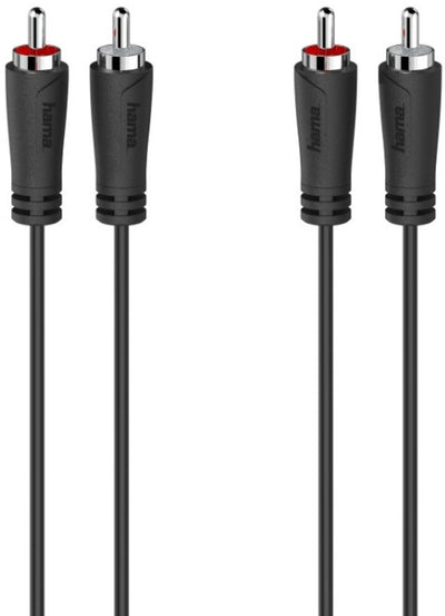 Hama 00205257 cable de conexión de audio cinch [2x conector cinch - 2x conector cinch] 1,5 m negro