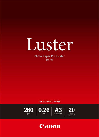 Canon photo paper pro luster lu-101