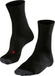 Falke te2 calcetines de tenis de material funcional de algodón anti-ampollas hombres negro - talla 39-41