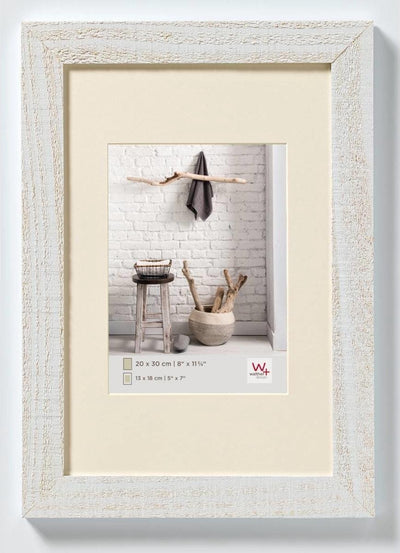 Casa Walther - cornice in legno - formato foto 20x30 cm - bianco polare