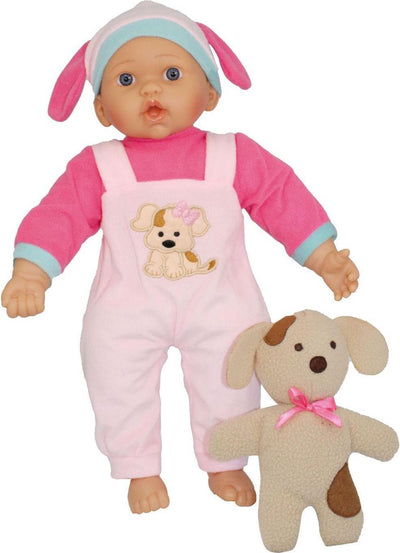 Bambola Dimian con orsetto di peluche - 41 cm.