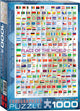 Eurographics - bandiere del mondo - 1000 pezzi 48×68 cm (l×a) - puzzle