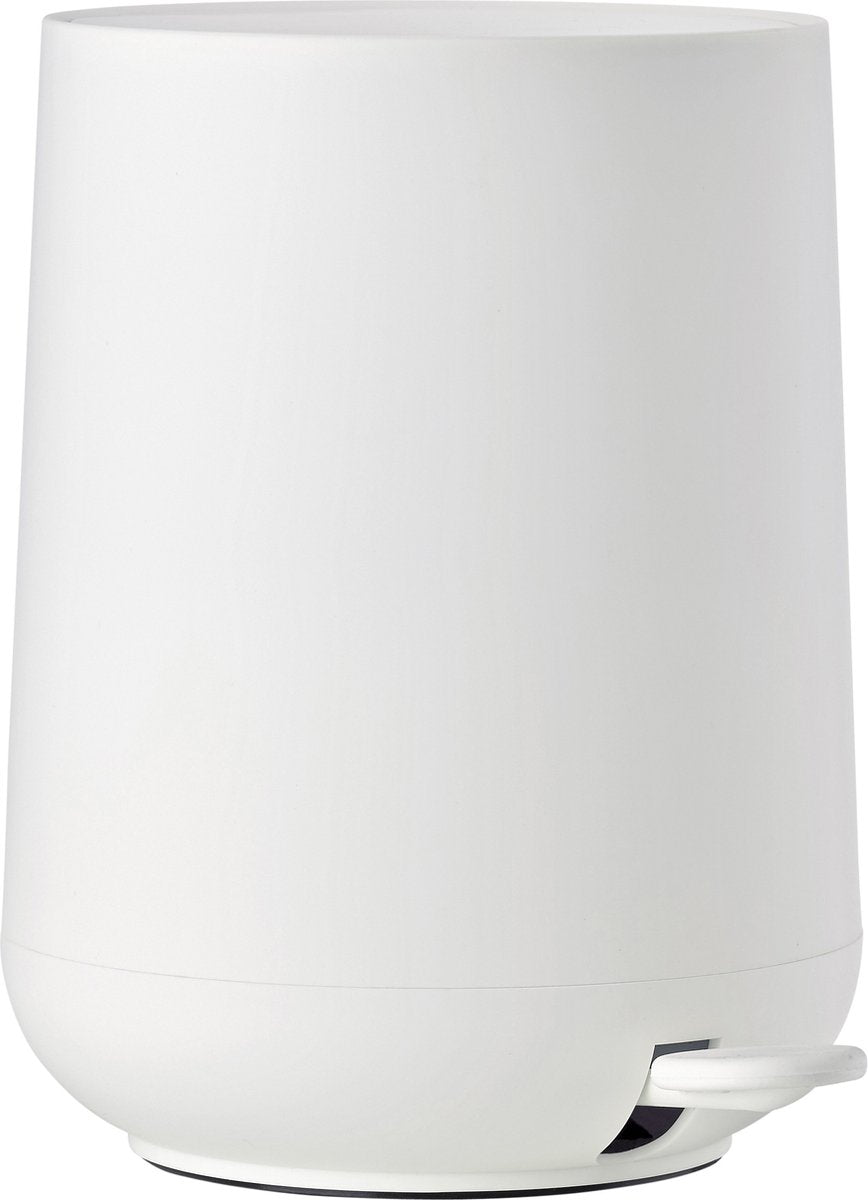 Pattumiera a pedale Zone denmark nova - pattumiera bagno con chiusura ammortizzata - pattumiera piccola - accessori bagno WC - plastica - 5 litri - 29 x 23 cm - bianco