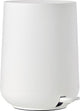 Zone denmark cubo de basura con pedal nova - cubo de basura baño cierre suave - cubo de basura pequeño - accesorios de baño - plástico - 5 litros - 29 x 23 cm - blanco