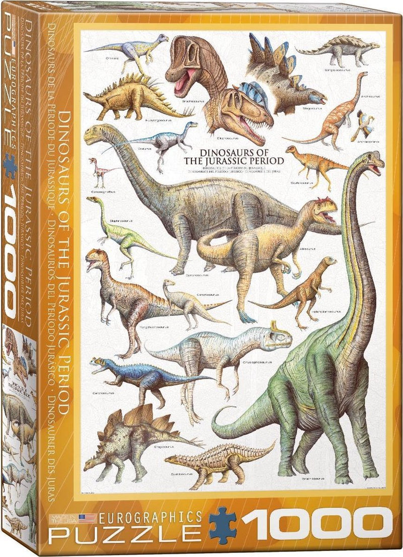 Eurographics Puzzle Dinosaurios del Jurásico - 1000 piezas