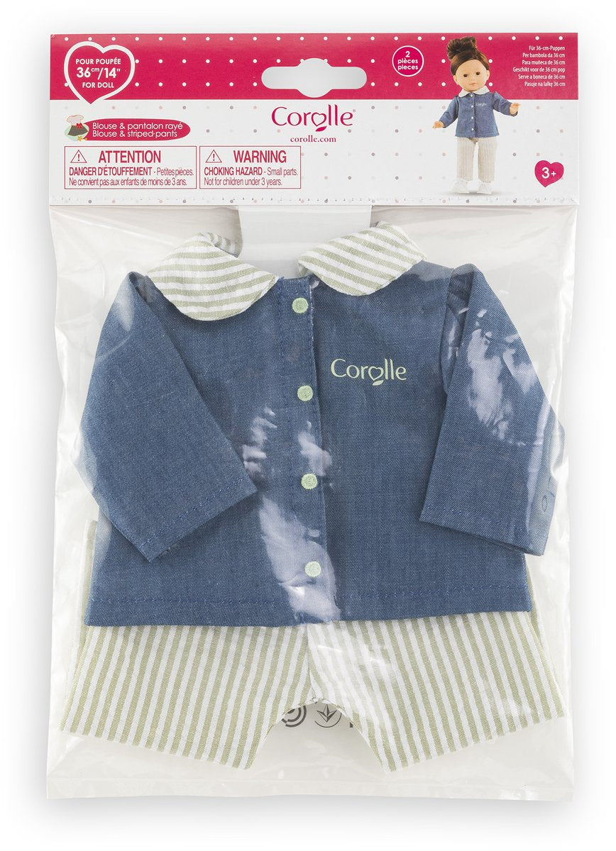 Camicetta e pantaloni per bambola Corolle ma - 36 cm