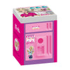 Dolu barbie koelkast + geluid roze paars