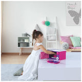 Dolu barbie magnetron + geluid roze paars - afbeelding 4