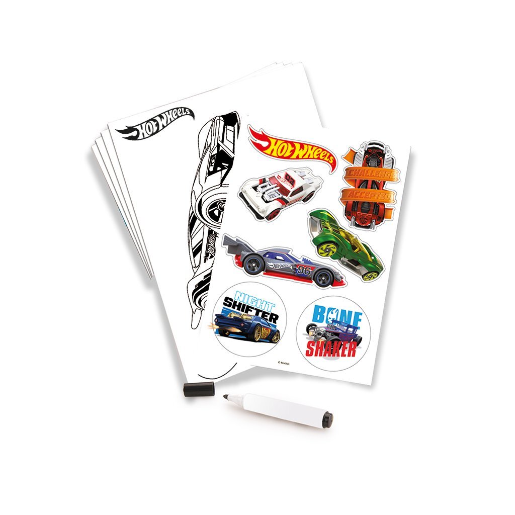 Dolu Hot Wheels Draw Disking Blu Blue Orange