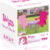 Dolu Dolu Unicornio rosa con sillas