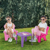 Dolu Dolu Unicornio rosa con sillas