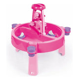 Dolu 2-in-1 watertafel zandtafel met accessoires roze 98x98x77cm - afbeelding 1