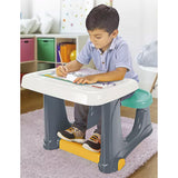 Dolu 2663 bureau voor kinderen 50x77x57 grijs blauw wit - afbeelding 2