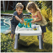 Dolu zand-watertafel + accessoires wit grijs - afbeelding 4