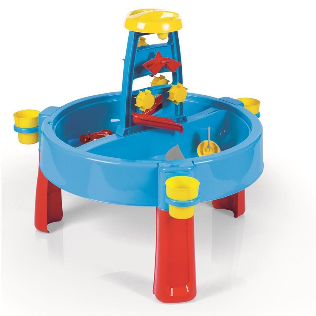 Mesa de agua arenosa 3 en 1 Dolu con mesa de dibujo rojo