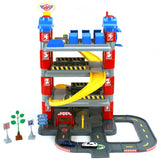 Dolu dolu york garage con 4 piani 2 auto pressofuse #039;s 2 segnali stradali albero - afbeelding 1