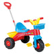 Dolu dolu my first tricycle with push bar 90x45x84 cm blue red yellow