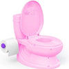 Dolu Dolu Educational Children's inodoro con sonido rosa