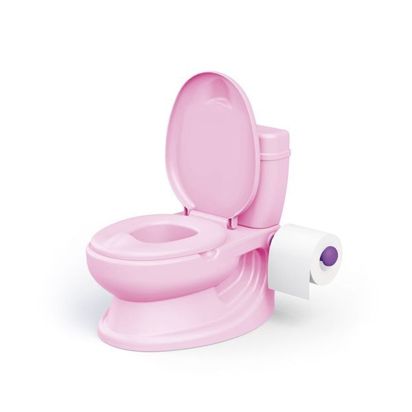 Dolu Dolu Educational Children's inodoro con sonido rosa