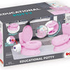 Dolu Dolu Educational Children's inodoro con sonido rosa