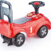Dolu loopauto met toeter rood zwart 47x37x20.5cm