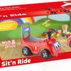 Dolu loopauto met toeter rood zwart 47x37x20.5cm