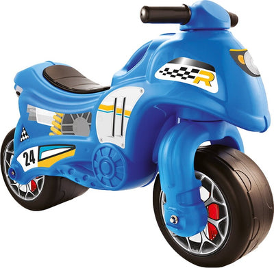 Dolu dolu mi primer motor de carrera azul