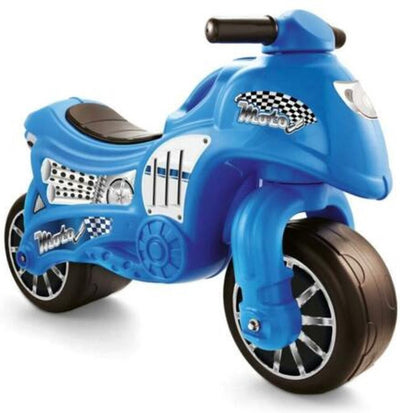 Dolu dolu mi primer motor de carrera azul