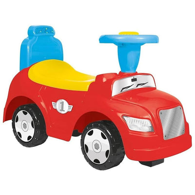 Dolu Dolu 2in1 Auto da passeggio + Blu giallo rosso corno