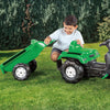 Dolu Dolu Pedal Tractor Excavator + Trailer Green