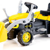 Doluteptractor con bocina del cargador frontal negro amarillo