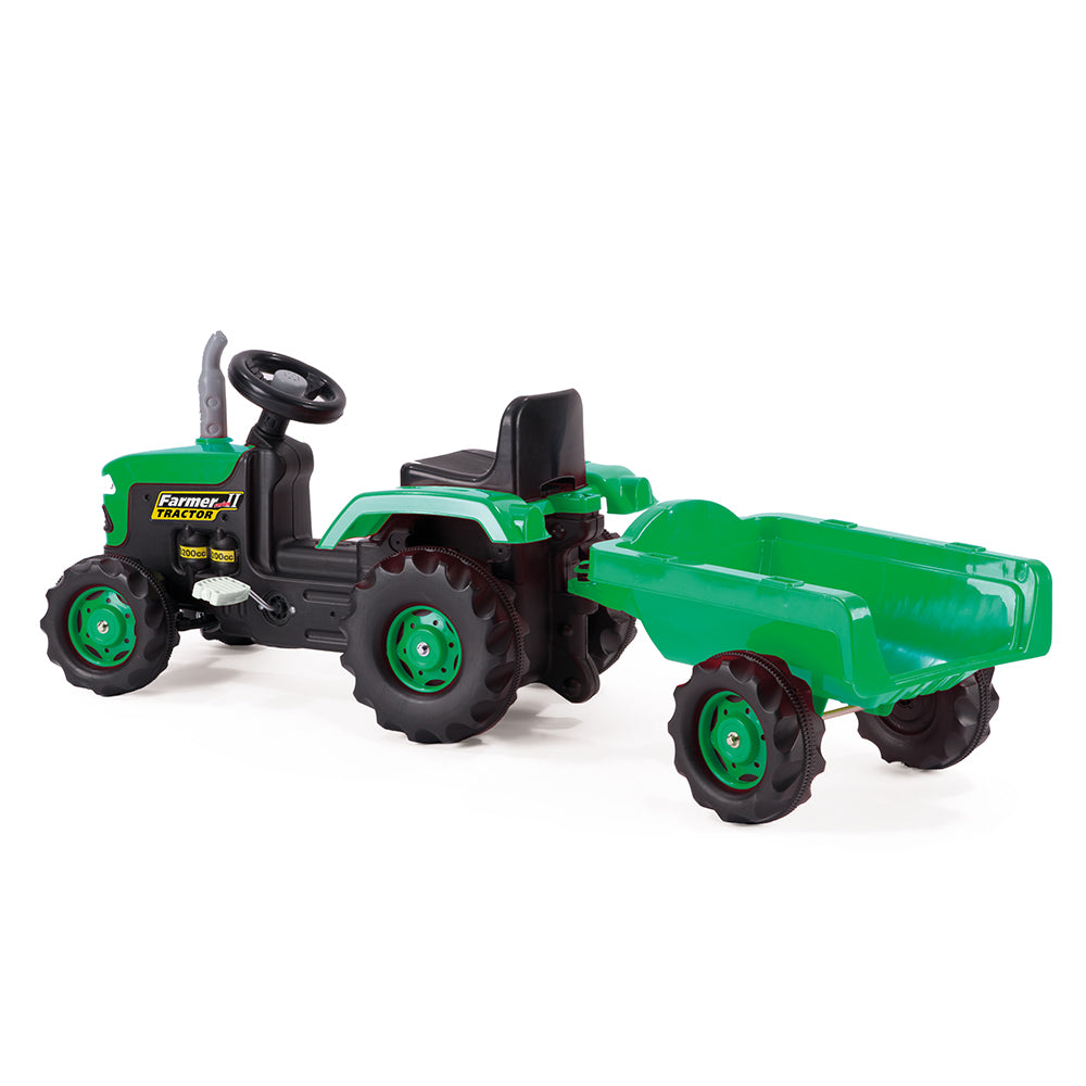 Tractor dolu con bocina de remolque groeno negro