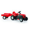 Dolu Ranchero Staircase Tractor con rimorchio Horn Red Black