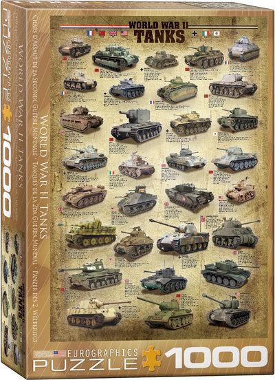 Eurographics - carri armati della seconda guerra mondiale [carri armati della seconda guerra mondiale] - 1000 pezzi 48×68 cm (l×a) - puzzle