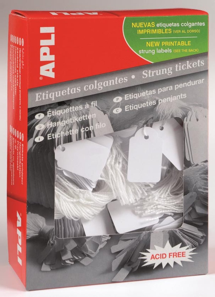 Apli draadetiketten - 22 x 35 mm - 500 stuks
